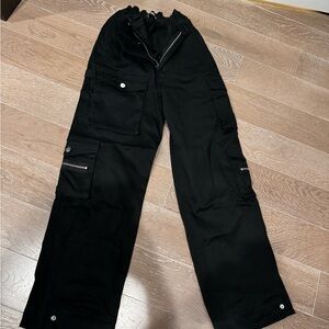 EB Denim Black Cargo Pants